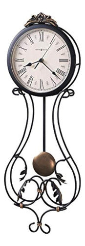 Howard Miller Paulina Wall Clock 625-296 Acabados Gris Carbó 0