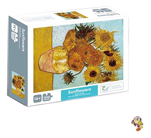 1000-Piece Sunflowers Puzzle Van Gogh Artwork 1