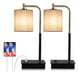 Oyedis Set Of 2 Touch Control Table Lamp 3-way Dimmable Beds 0