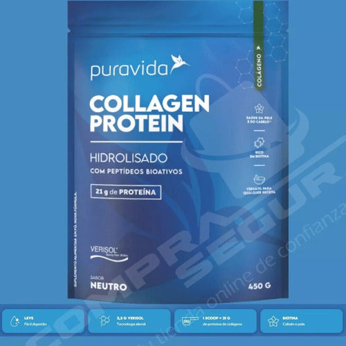 Pura Vida Collagen Protein with Biotin B7 5