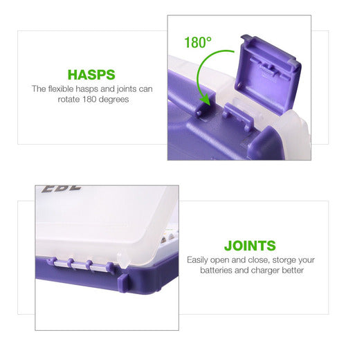 Caja De Almacenaje De Soporte Ebl Batería Organizador De Alm 4
