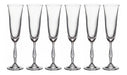 Bohemia Crystal Champagne Glasses Set X 12 Fregatta 190ml 1