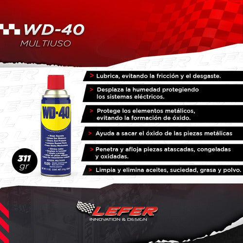 Wd-40 Lubricante Multiuso Antioxido 311g  Pack X 3 Unidades 2