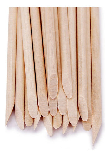 Orange Wood Sticks for Cuticles Manicure x4 Units 1