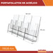 Letratec Multiple Acrylic Brochure Holder PB28-A4 1