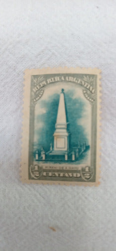 Estampilla 1/2 Centavo Piramide De Mayo Argentina 0