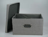 Large Folding Imported Cotton Fabric Rectangular Organizer Box Basket 1