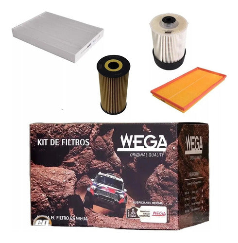 Kit De 4 Filtros Wega Mercedes Benz Vito 1.6 Td 115cv 1