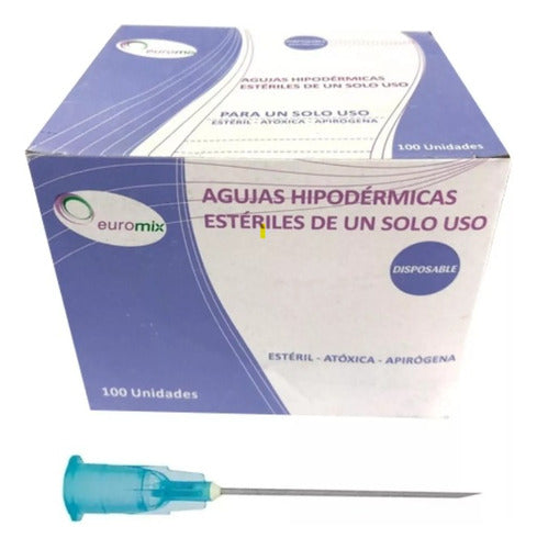 Euromix Disposable Needle 25/6 (23Gx1) X100 U 0