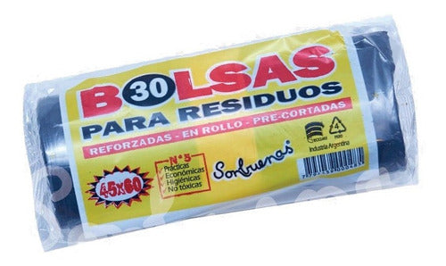 Son Buenas Very Reinforced Trash Bags 45x60 Wholesale Pack of 1500 Units 0