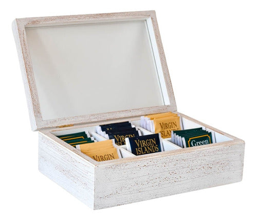 Puerta del Sol Tea Box x6 Sachets - Wooden Line Color 0