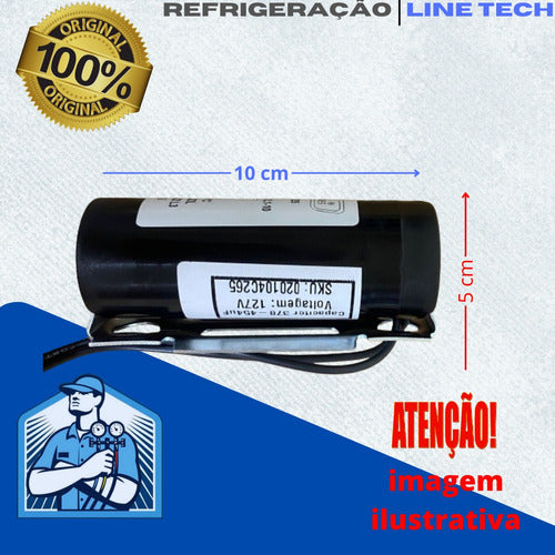 Capacitor De Partida De Motores Ffu130hax 110v 1