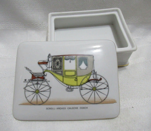 Alhajero Caja Porcelana Diseño Auto Antiguo Arched Coach 1