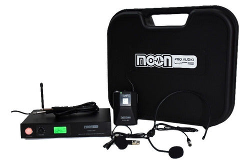 Moon Wireless Microphone Headset/Lapel UHF with Variable Frequency 0