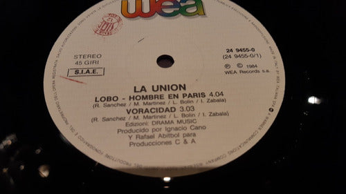 La Unión Lobo Hombre En París Vinilo Maxi Italy Promo Rareza 1