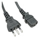 Generic Power Cable 3 In Line PC Computers Monitors Sources 0