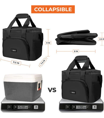 OP Premium Insulated Soft Cooler Bag With Shoulder Strap 4