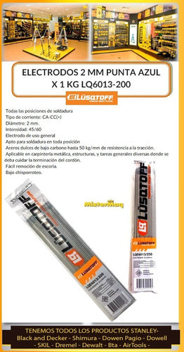 Lüsqtoff Electrodos 2 Mm Punta Azul X 1 Kg Lq6013-200 2