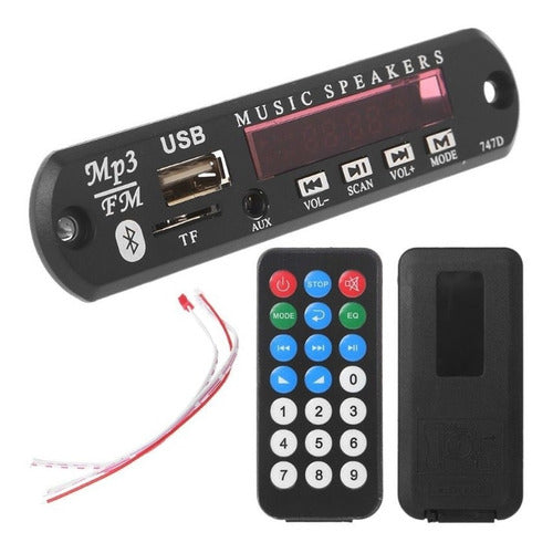 Bluetooth Module with Remote USB/SD/FM/AUX - ANRI TV 2
