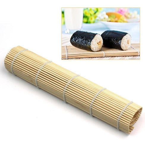 Naccato Round Bamboo Sushi Mat 24x24 0