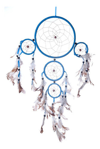 Handcrafted Large Dreamcatcher Feathers Artisanal Wind Chime 1