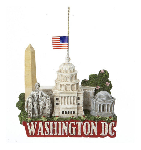 Kurt S. Adler City Travel Washington DC Ornament, 3.4 in 0