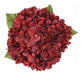 Blooming Paradise Artificial Hydrangeas 1 Stem - 5 Flowers - 16cm Diameter - Dark Red 1