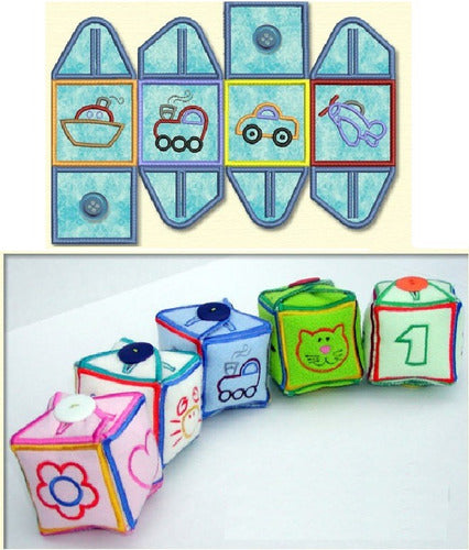 7 Embroidery Machine Matrices - Educational Games / Cubes Set 0