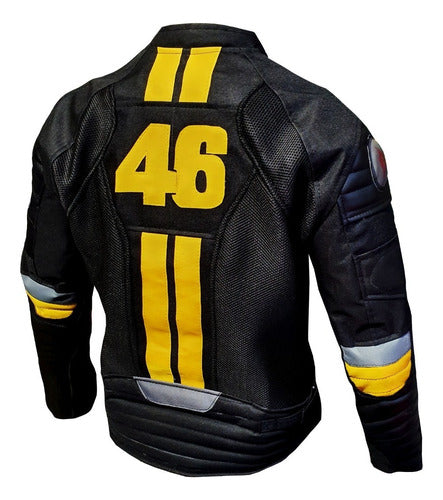 DLR Style Campera Moto De Verano VR46 Con Protecciones Ventilaciones 1