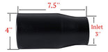 Tritrust Black Muffler Tip, 3.0in Internal Diameter X 4.0in 1