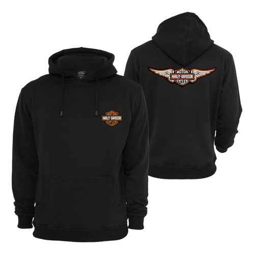 Ki Fan Store Hoodie Canguro Buzo Algodón Harley Davidson 7