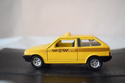 Lada Samara Taxi Amarillo Welly 1/38 C/caja 0