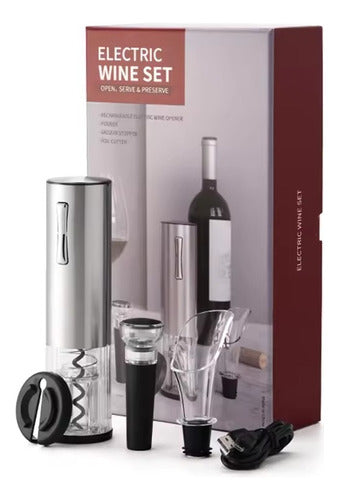 Generic Rechargeable USB Electric Wine Corkscrew Kit 0