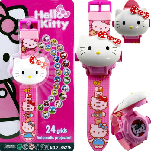 Reloj Pulsera Hello Kitty Proyector Infantil 24 Imágenes 0