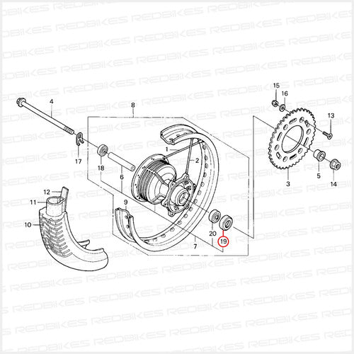 Honda Rear Wheel Seal Original Honda Japan B1 2