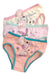 Pack of 3 Girls' Cotton Underwear Assorted 4