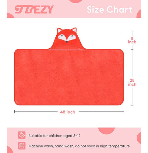 TBEZY Ultra Soft Hooded Towel for Kids 100% Cotton 1