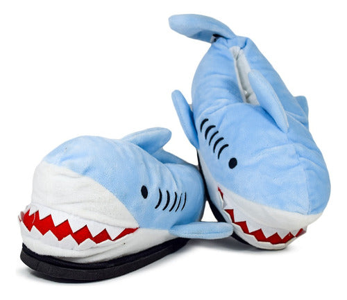 Gummi Shark Plush Slippers for Kids 3