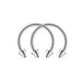 Bull Nose Piercing Surgical Steel Pair Nose Ring 2