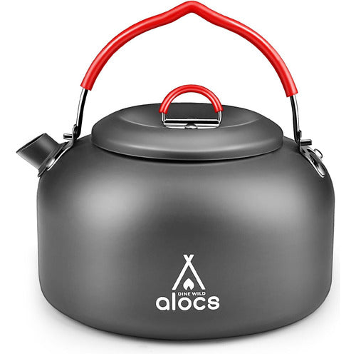 Alocs Portable Camping Kettle Anodized Aluminum 1.4 Liters 0