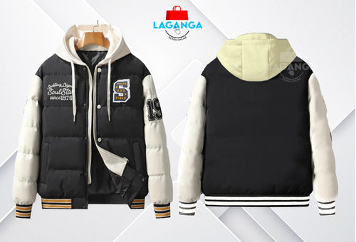 Qihaoong Winter University Jacket for Men 1