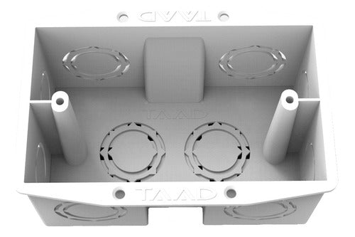 Rectangular Flush Mount Box 5x10 Taad - Pack of 10 Units 0