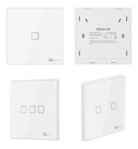 Sonoff T2EU 3 Channels RF White WiFi Glass Touch Switch 2