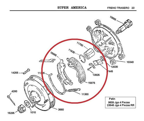 Citroën Patines De Freno Super America (Juego 0km) 2