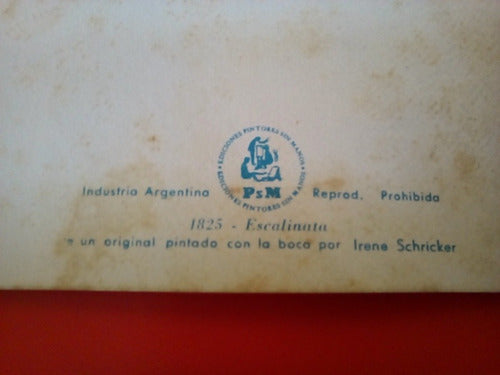 Tarjeta Navideña Ediciones Pintores Sin Manos Escrita 1962 1