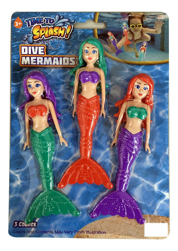 Citykids Mermaid Pool Toy Set X3 Dolls 1