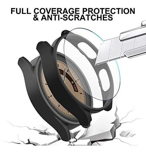 2 Cases for Samsung Watch 5 Pro 45mm Black-Clear 1