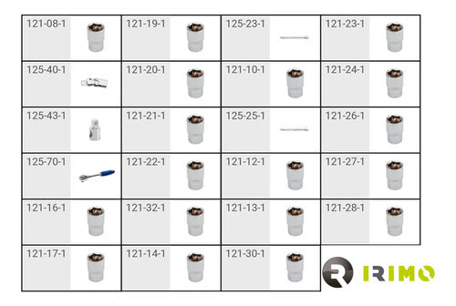 Irimo 1/2'' Socket Set 23 Pieces 3