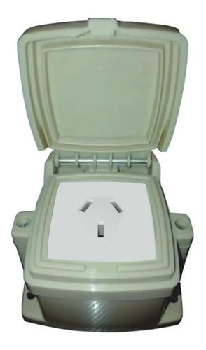 Exultt Outdoor Rated 1 Gang Capsule Box with 1 Power Outlet 3