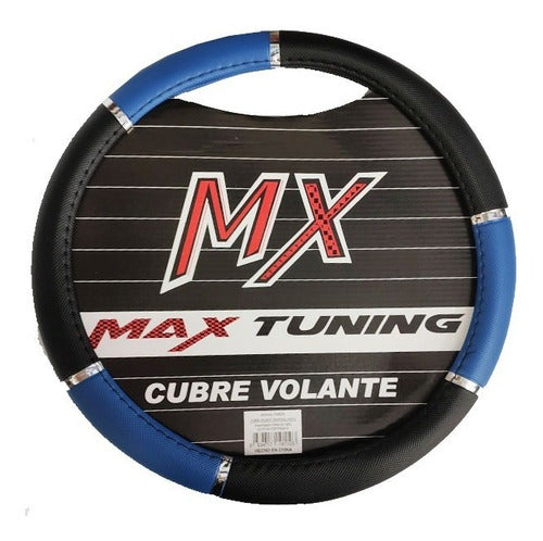 Max Tuning Universal Steering Wheel Cover with Chrome Details 38cm 0